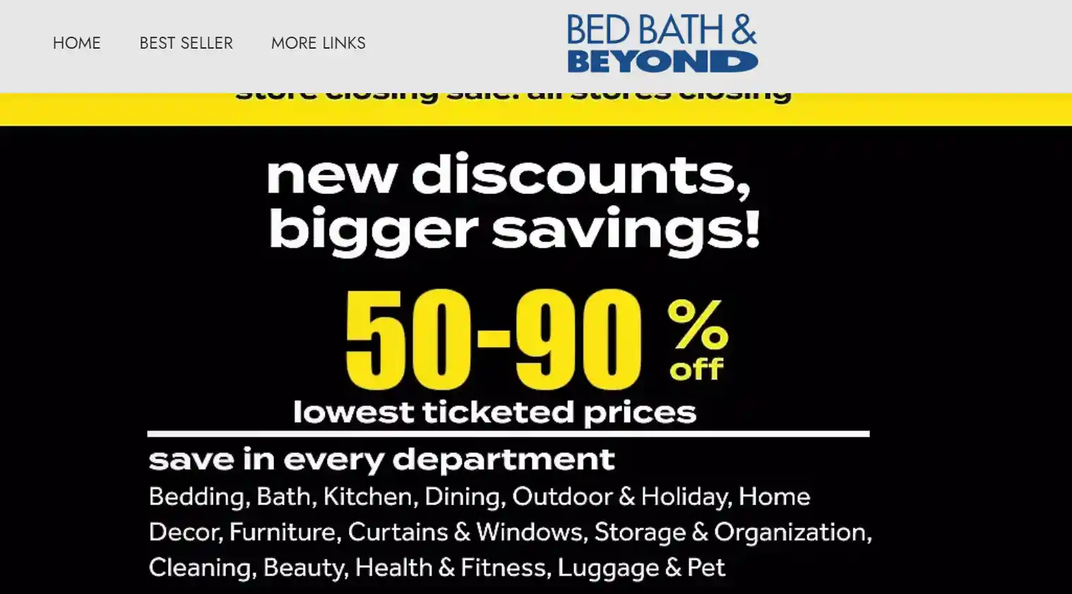 You are currently viewing Closing Store Shop Scam – Impersonating Bed Bath Beyond?