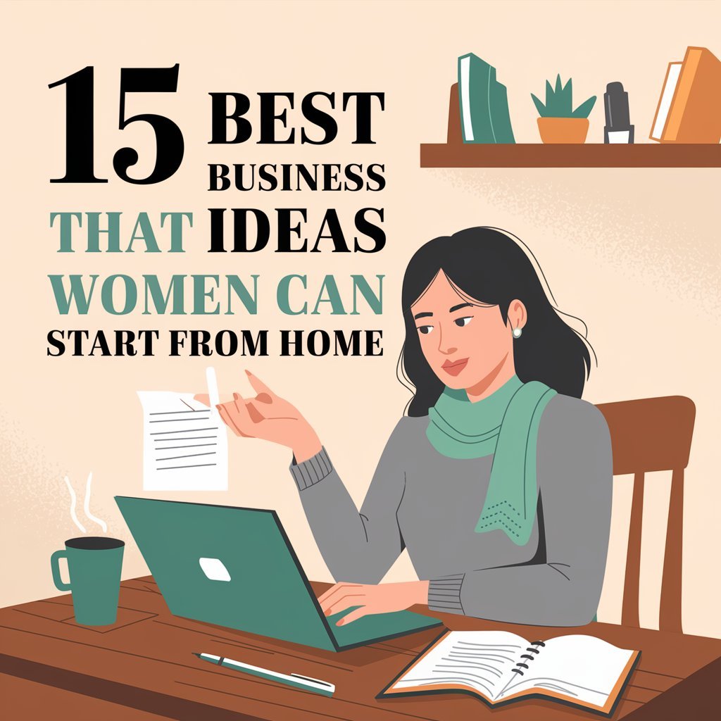 Read more about the article 15 Best Business Ideas That Women Can Start From Home 2024