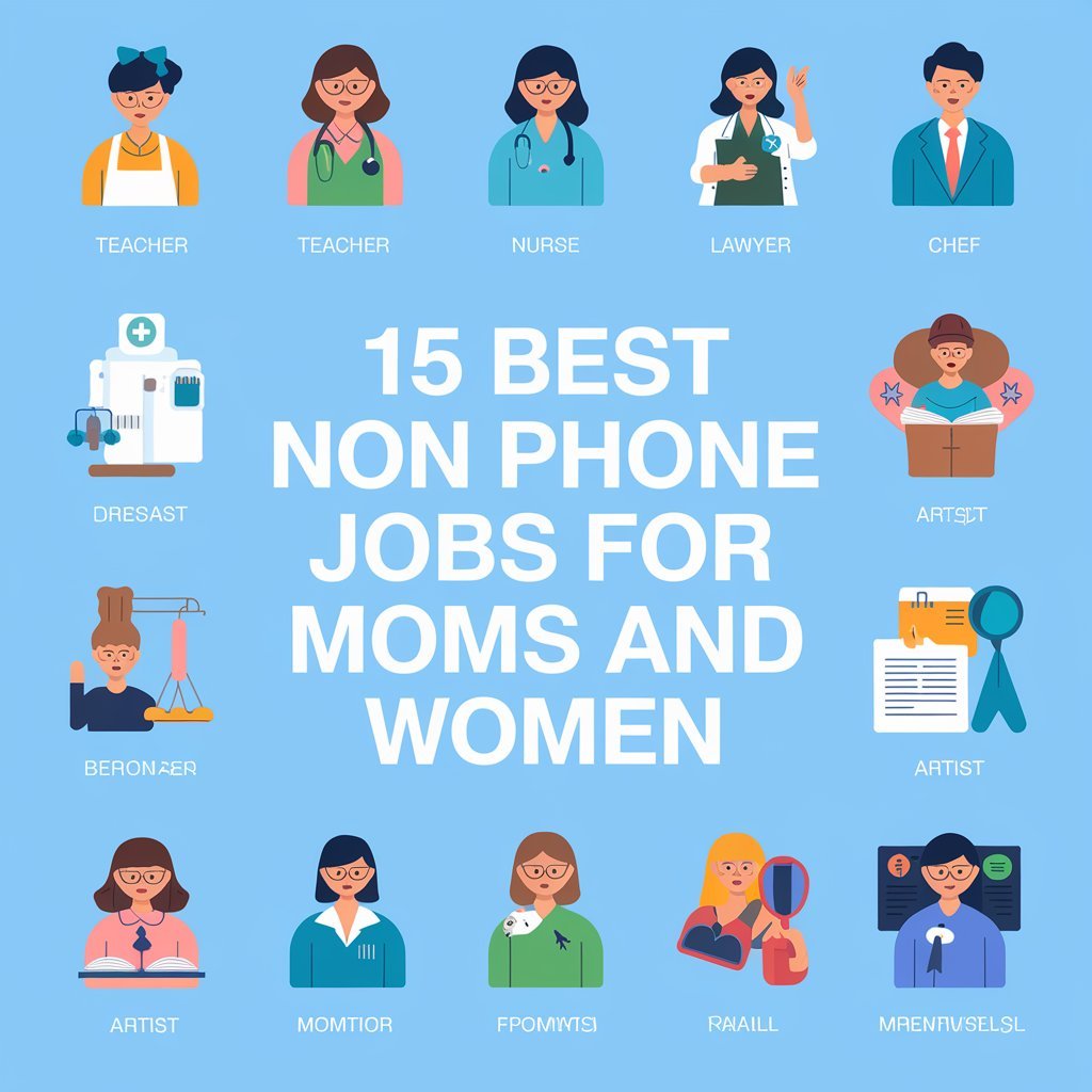 Read more about the article 15 Best Non Phone Jobs for Moms and Women 2024