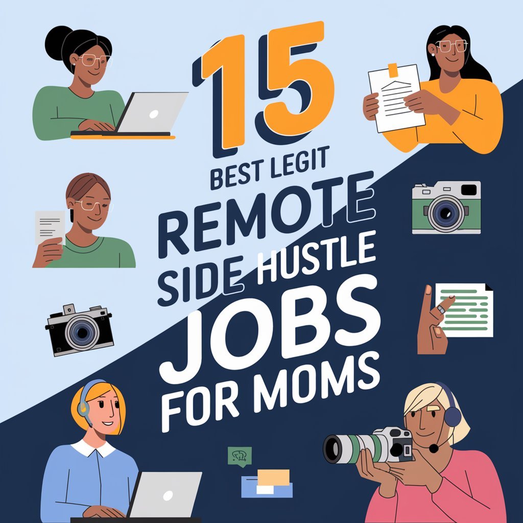 Read more about the article 15 Best Legit Remote Side Hustle Jobs for Moms 2024